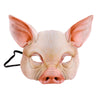 Soochat Halloween Pig Mask Pig Head Mask Half Face Pig Masks for Halloween Festival Masquerade Party Cosplay Props