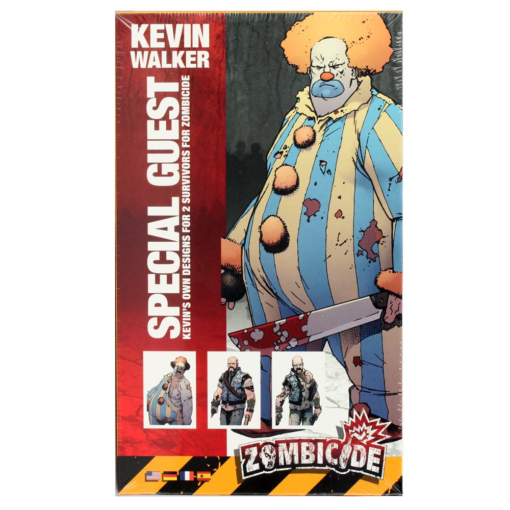 Cmon Zombicide Kevin Walker Special Guest Box - Unleash Two New Survivors And Their Infected Alter Egos! Cooperative Tabletop Mi