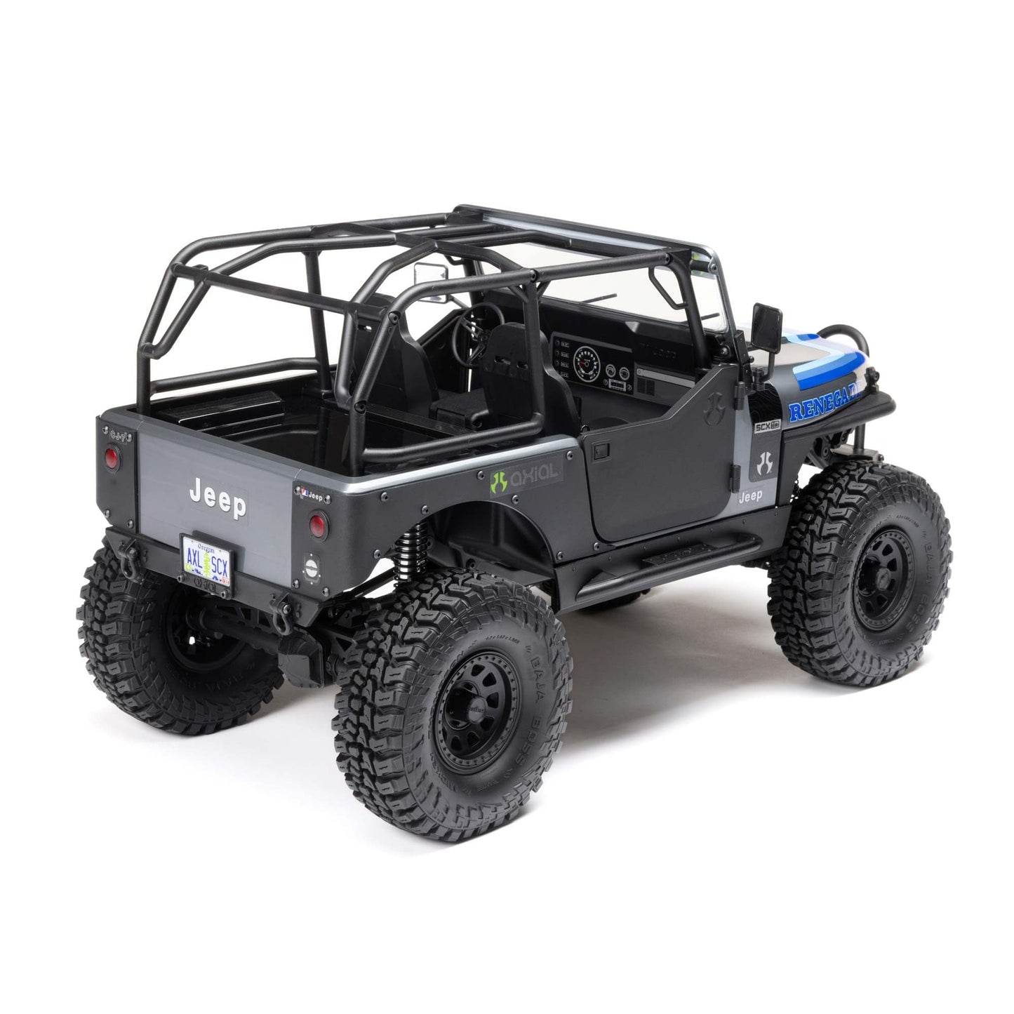 Axial RC Truck 1/10 SCX10 III Jeep CJ-7 4WD Brushed RTR (Battery and Charger Not Included), Grey, AXI03008T2