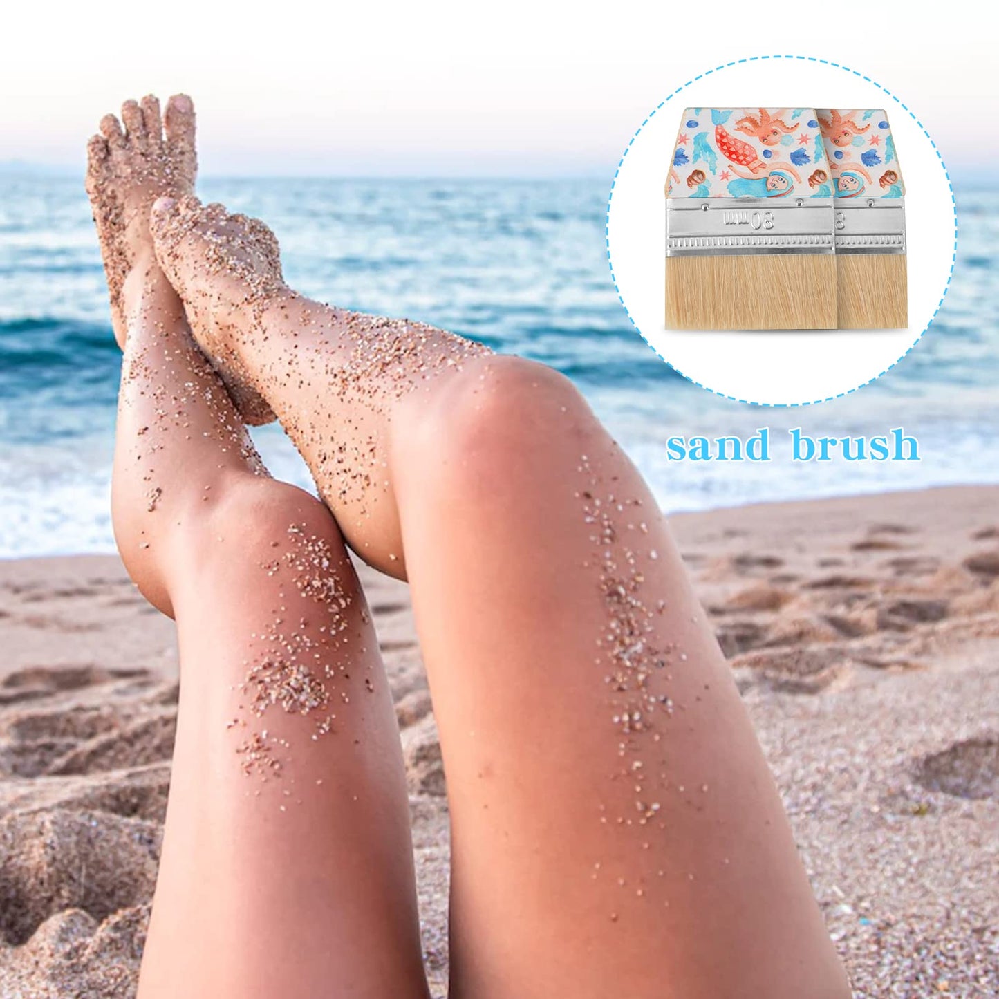 WANGDEFA Sand Remover for Beach Sand Brush for Beach Beach Sand Remover Beach Accessories Sand Beach Cleaning Brush for Beach Vo