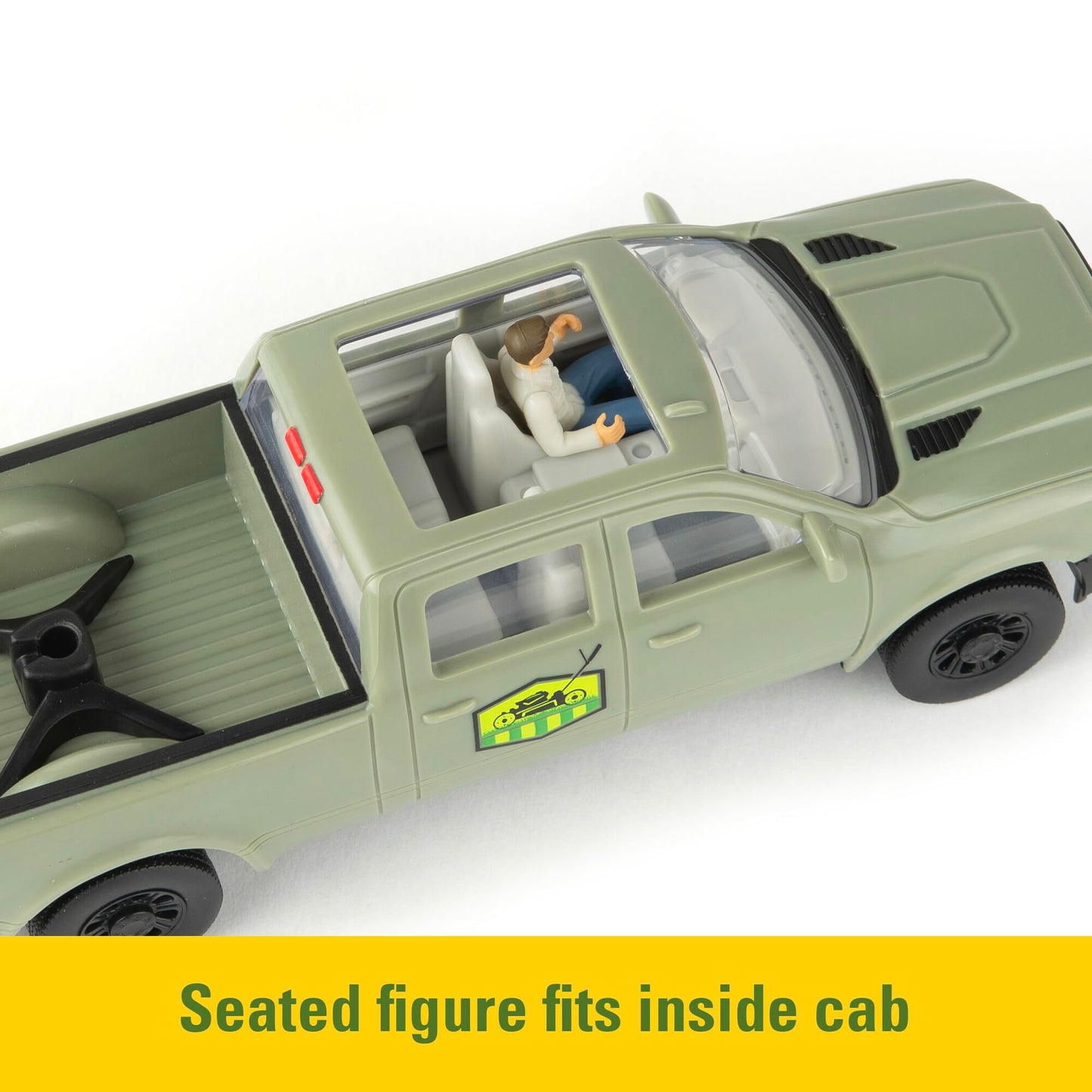 John Deere Lawn Care Toy Playset - 1:32 Scale - Garden Toys Includes Pick Up Truck Toy 6 Gardening Tools Lawn Mowers and 3 Action Figures - John Deere Toys - 15 Piece - Ages 3 Years and Up