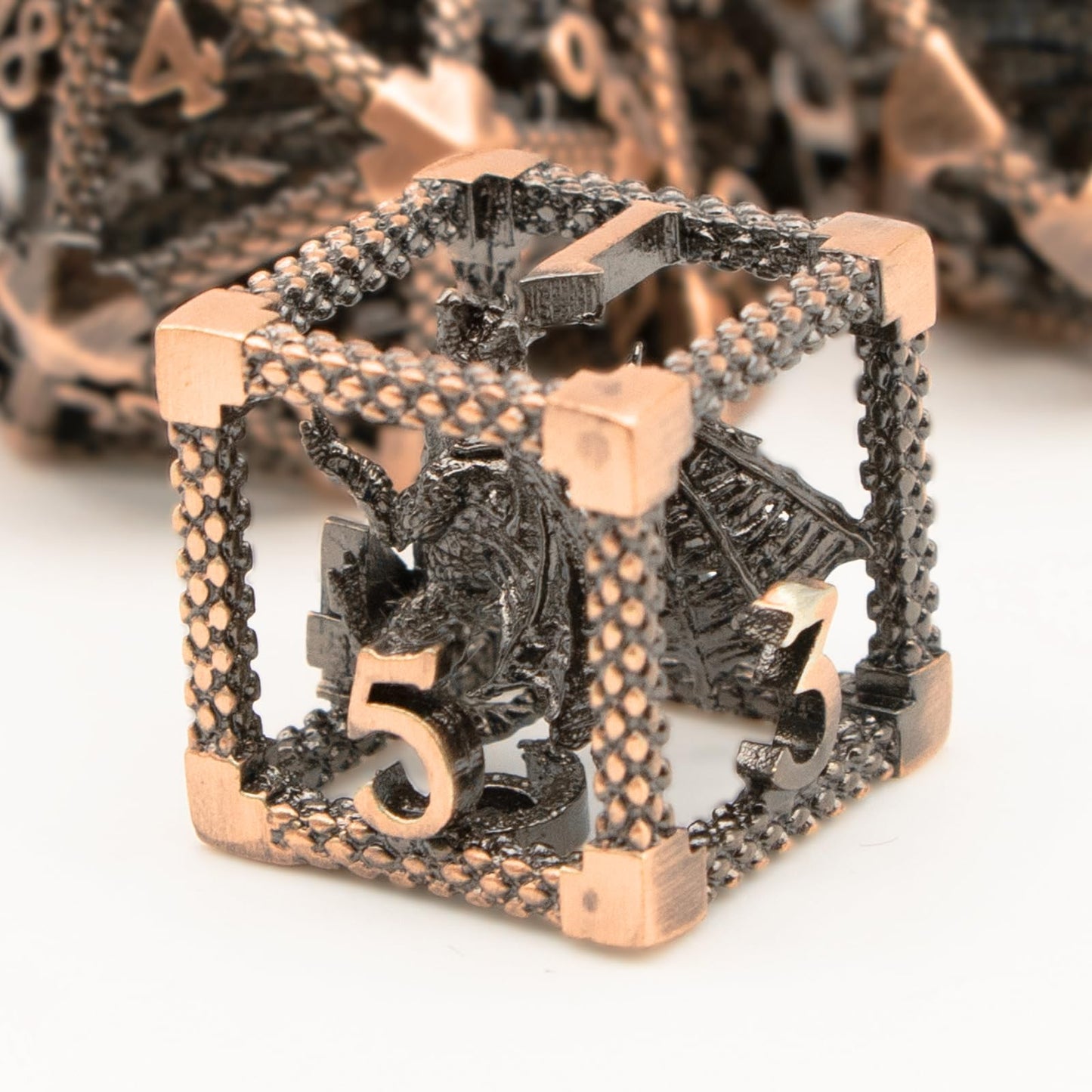 HNCCESG D&D Dice, Dungeons and Dragons Metal Dice Set of 7PC,DND Dice Role Playing D and D Starter Dice for RPG MTG Table Board