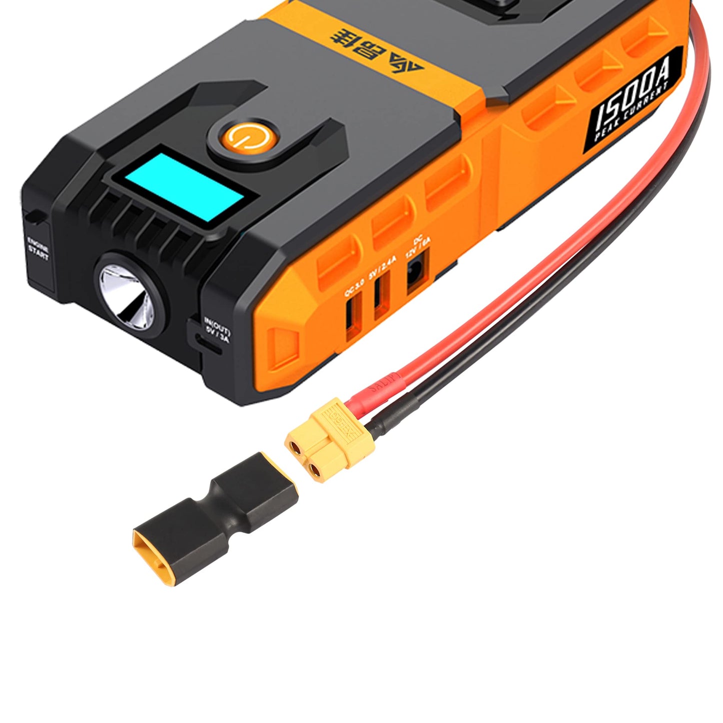 RIIEYOCA XT60 Male to Male Connector no Wire Adapter,XT60 Connector Adapter for RC FPV Car Plane Drone LiPo Battery etc XT60 Por