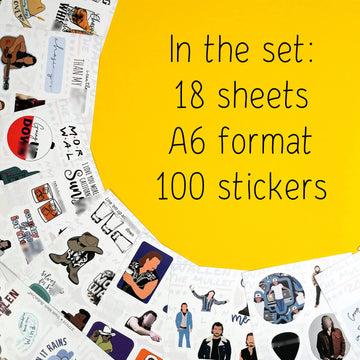 100Pcs Country Singer Stickers - Country Music Merch, Country Singer Merchandise - Waterproof Music Stickers For Phone Cases And