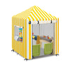 Outdoor Kids Playhouse Cover,Waterproof Cover Suitable For Step2 Playhouse.Yellow And White Striped Full Coverage Cover(56'' W X