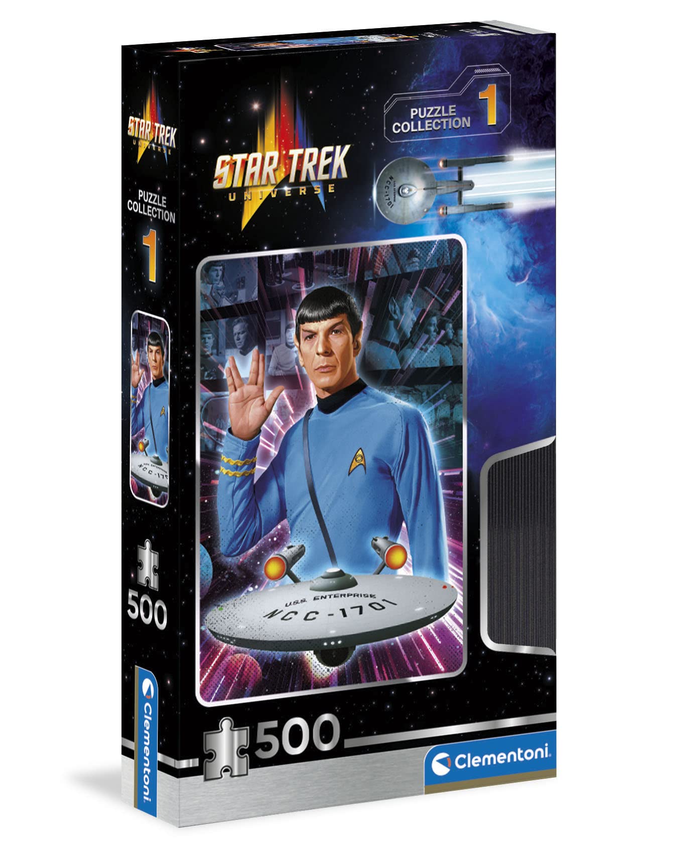 Clementoni - Star Trek - Cult Movie - Collection Puzzle Of 500 Pieces - Patience And Thinking Game - Portrait Size - Net Image -