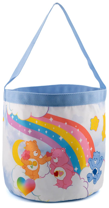 Fast Forward Care Bear Easter Baskets for Kids | Kids Toy Storage Easter Bucket Tote Bag for Girls, Boys, Unisex | Cute Soft Gif