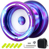 7Yo S2 Responsive Yoyo Professional Trick Yoyo For Kids 8-12, Finger Spin Dual Purpose Yoyo For Adults, Metal Yo Yo Unresponsive