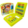 Sesame Street 43-Piece Art Case | includes Markers, Crayons, Stickers, and Watercolors | Non-Toxic and Washable | Gift for Kids