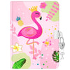 Wernnsai Kids Diary For Girls Flamingo Journal - Kids Gold Foil Journal Girls Diary, School Private Diary A5 Lined Memos Writing Drawing Notepad With Lock And Keys, Notebook Birthday Christmas Gift