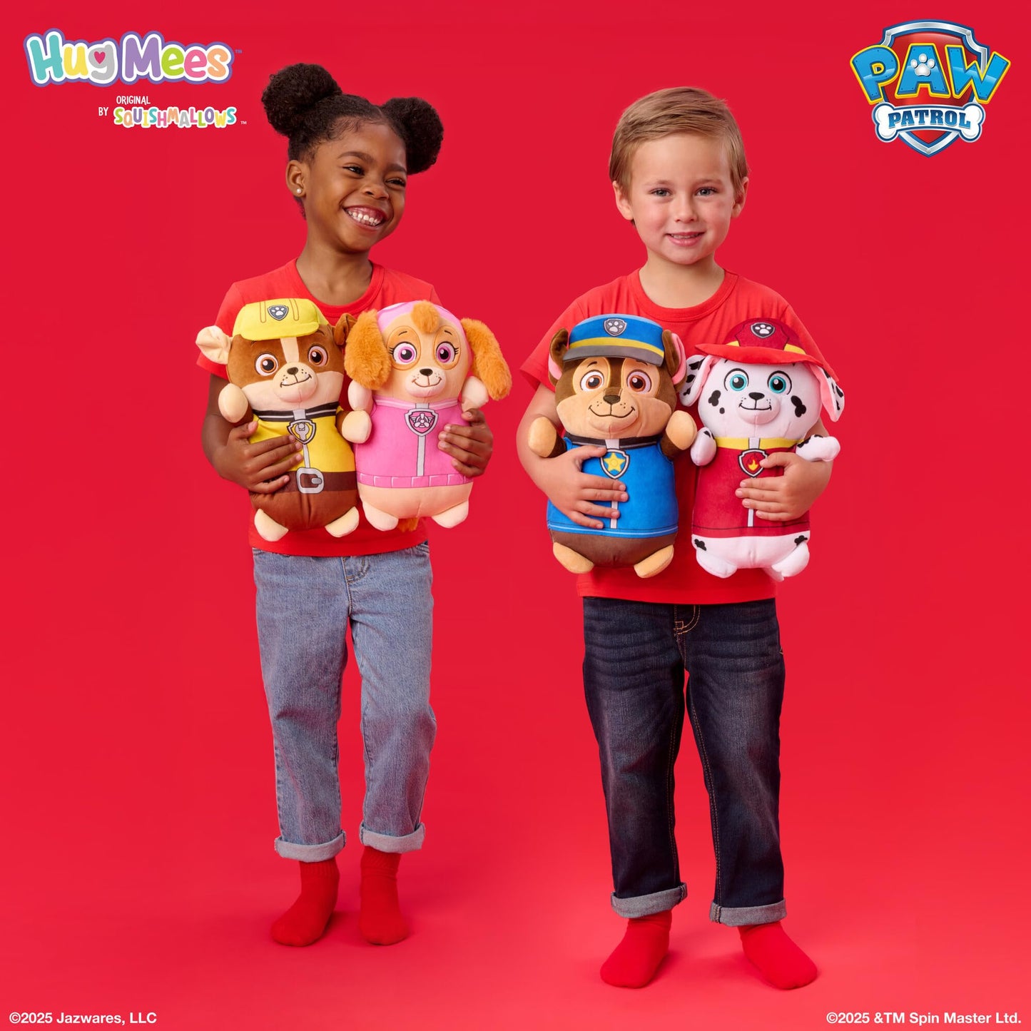 Squishmallows Original Paw Patrol 10In Marshall Hugmees - Ultrasoft Official Jazwares Plush (Medium-Sized)