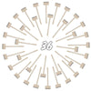 36 Pieces Mini Wooden Hammers Gavel Toy for Kids Natural Wood Crab Lobster Seafood Mallets