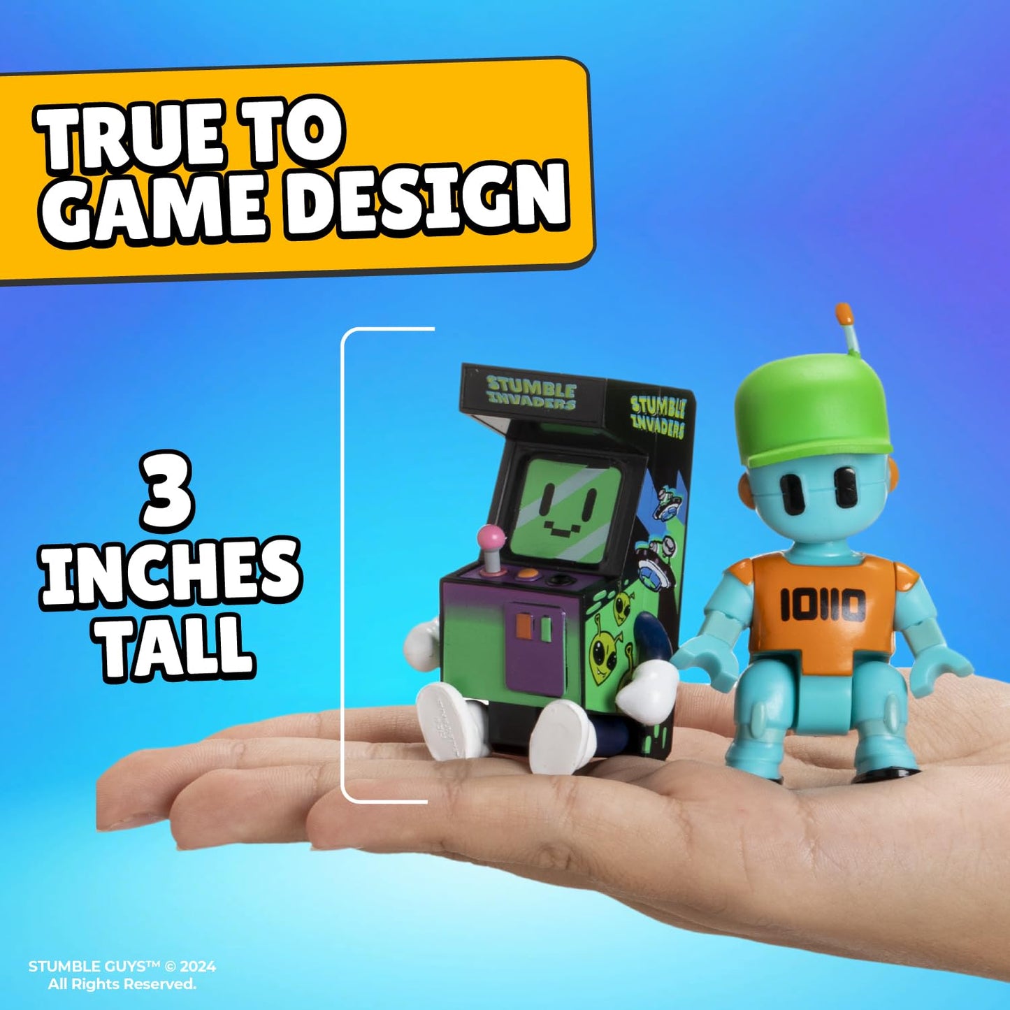 Stumble Guys Series 2 | Mini Articulated Action Figures | 8-Pack Deluxe Box | Includes 6 Iconic Characters + 2 Rare Hidden Figur