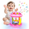 M SANMERSEN Baby Girl Toys - Ocean Rotating Projector, Musical Light, Pink, Medium, Model 9120-pk, 6-18 Months, Ideal for Tummy Time