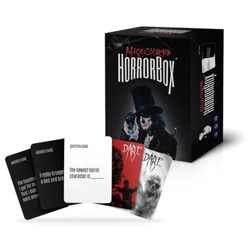 FITZ Alice Cooper's HorrorBox - The Ultimate Horror Movie Party Game! Hilariously Spooky Card Game for Family Game Night Ages 14+ 4-10 Players 30-60 Min Playtime Made Games