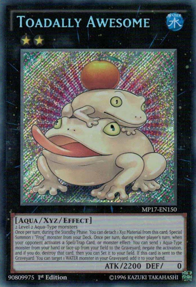YU-GI-OH! Toadally Awesome Secret Rare Card - MP17-EN150 - 1st Edition - Tin