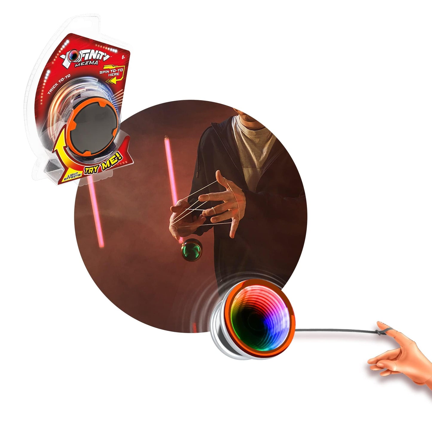 Goliath Yofinity Yo-Yo With Infinity Mirror And Coloured Lights (Assorted Blue, Green, Orange) (918655012)