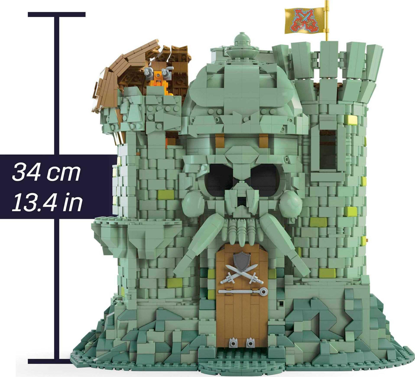Mega Masters of The Universe Toy Building Set MOTU Castle Grayskull with 3508 Pieces 6 Micro Action Figures and Accessories for Collectors