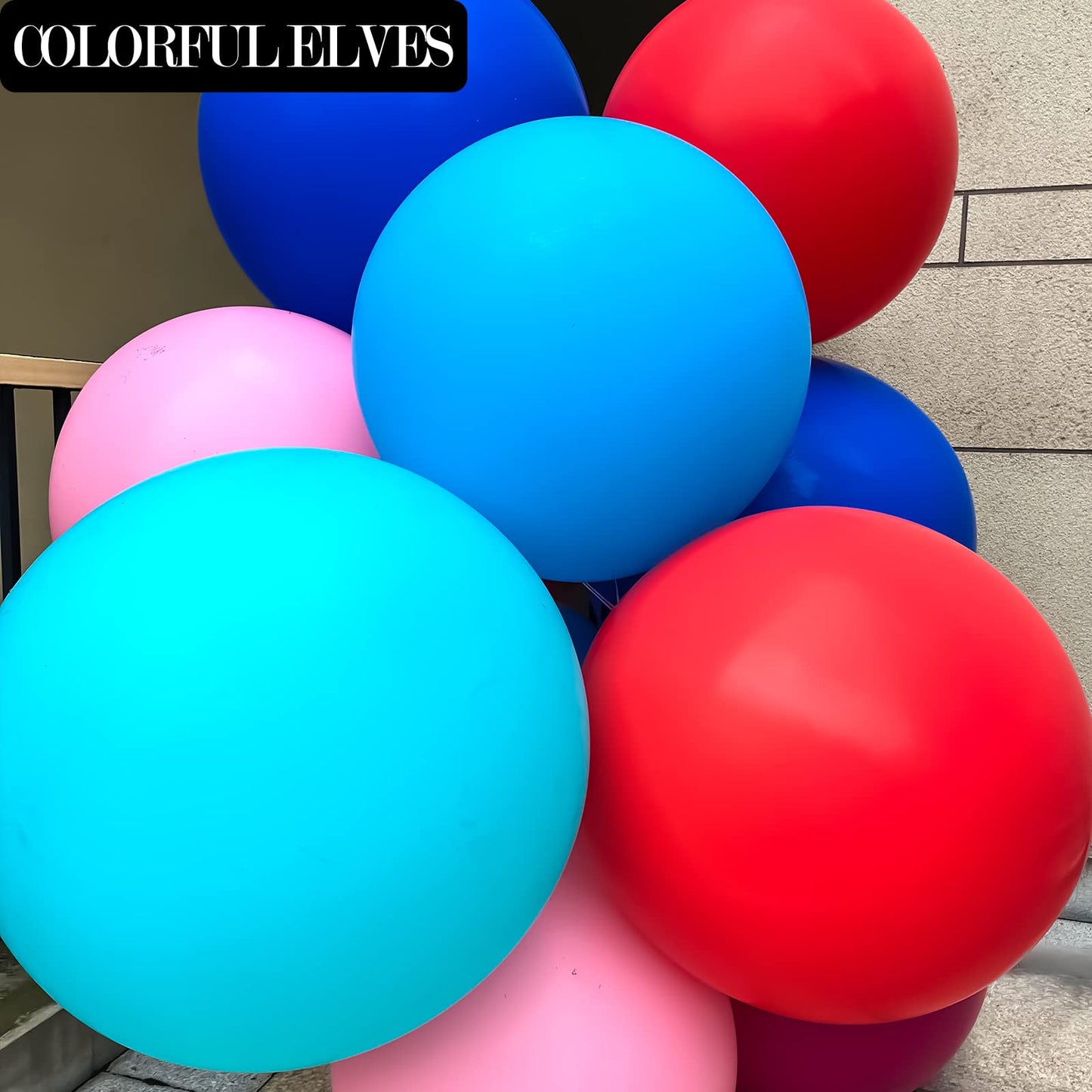 Colorful Elves Large Red Balloons 36 Inches 4 Pack Giant Jumbo Red Latex Party Balloon