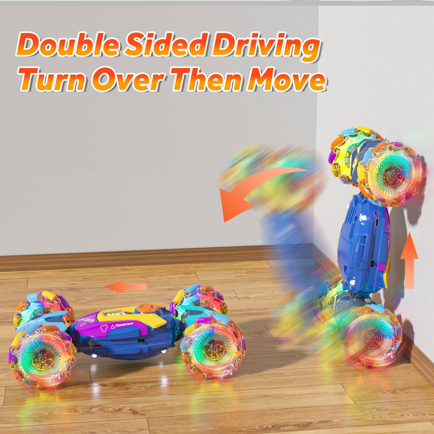 maxkes Gesture Sensing RC Stunt Car Remote Control Car 360 Rotating 4WD 2.4Ghz RC Cars Transform Car Toys for Boys 4-7 Birthday
