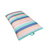 Big Joe Lagoon Lounger No Inflation Needed Pool Float, Rivera Stripe Turquoise Double Sided Mesh, Quick Draining Fabric, 5 Feet