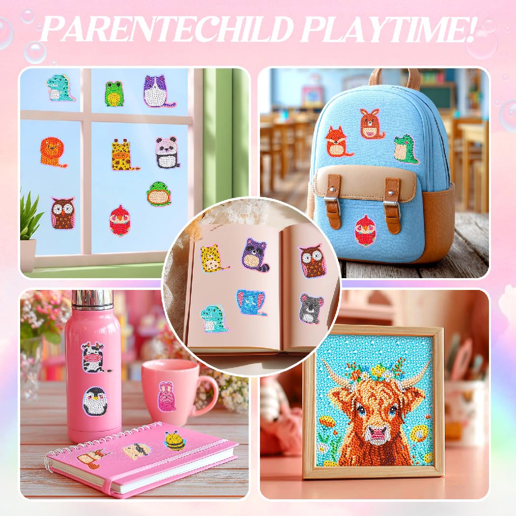 EAPHANT Diamonds Art Kits for Kids, 33 Diamond Stickers and 1 Painting Arts and Crafts Kit for Kids Ages 6-12