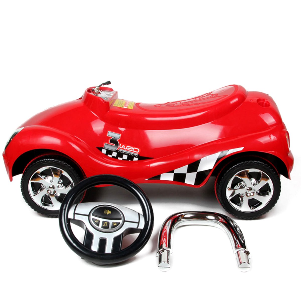 Red Ride On Car Toy Gliding Scooter With Sound & Light By Unknown