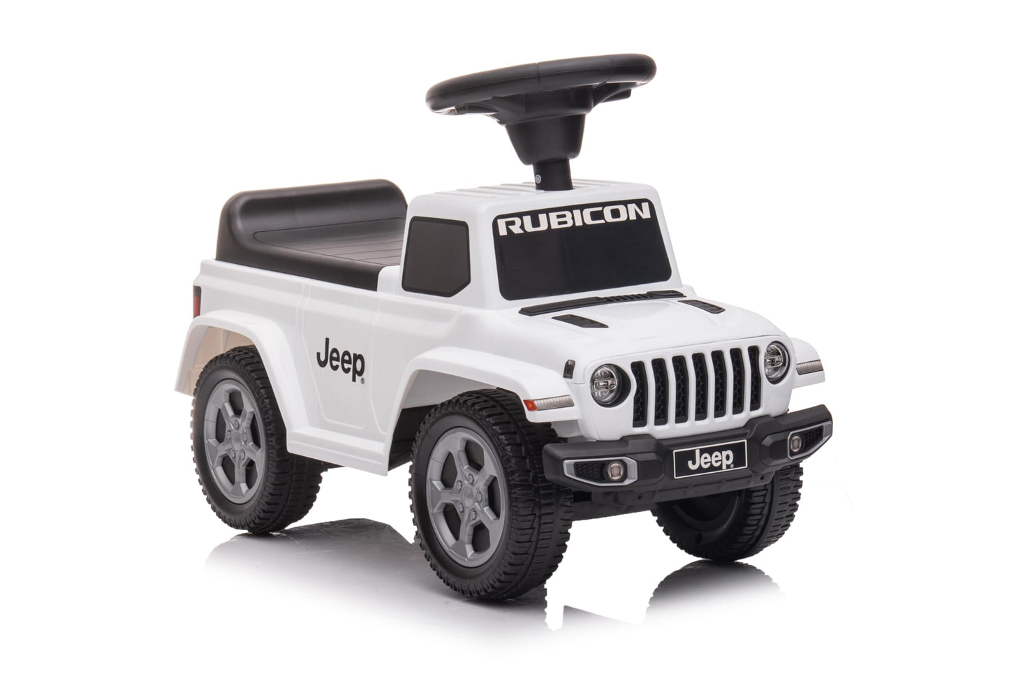 Best Ride On Cars Jeep Gladiator Ride-On Push Car Combo, Foot-To-Floor Design, Realistic And Stylish Kids Car, Honking Horn, Under-Seat Toy Storage, For Ages 18 Months - 3 Years, White