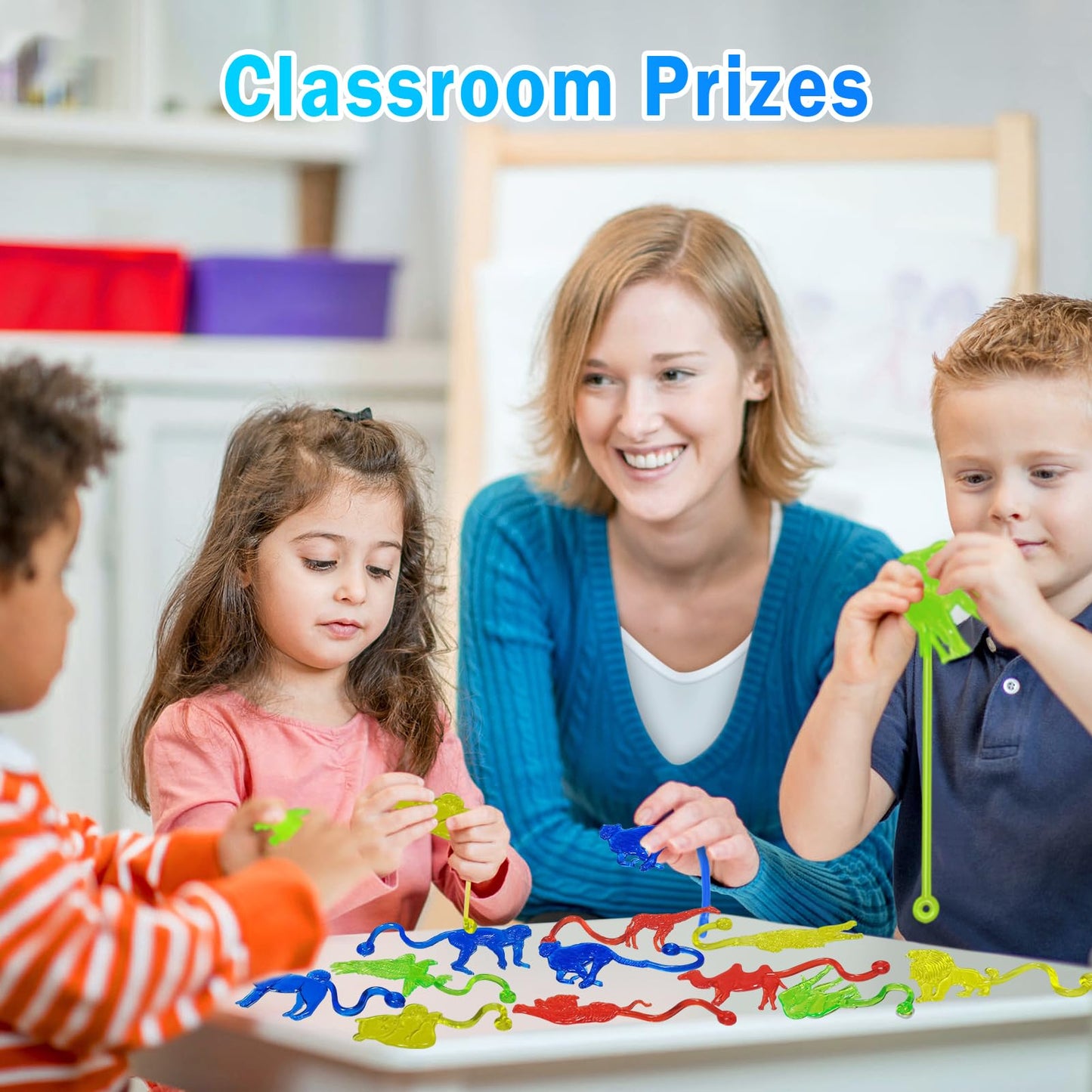 36Pcs Sticky Hands Bulk Forest Animal Party Favors For Kids Stretchy Sticky Hand Fidget Toys Goodie Bag Stuffers Treasure Box Toys For Classroom Prizes Birthday Party Supplies Easter Basket Stuffers