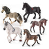 Gufoponas Horse Toys For Girls 5Pcs Horse Figurines Set Plastic Toy Horses For Boys Realistic Collection Horse Mare Farm Animals
