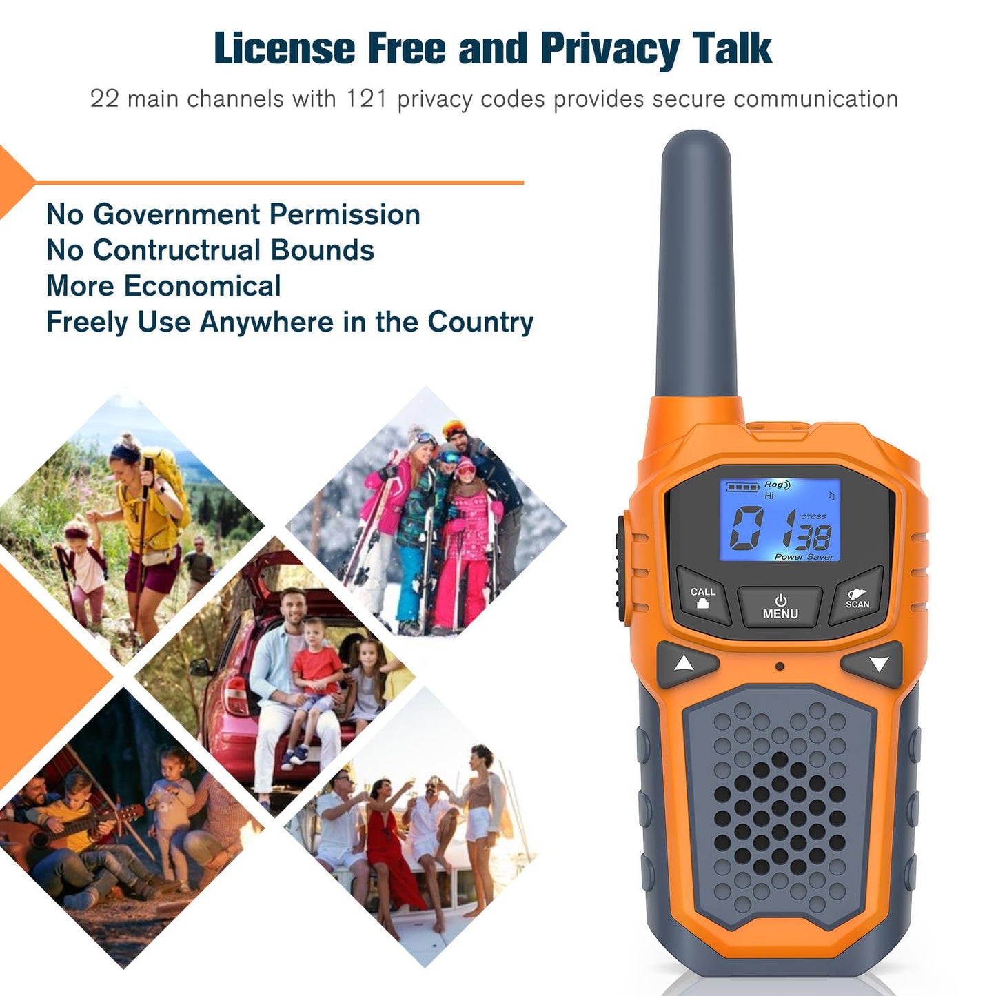 2 Walkie-Talkies For Kid, Outdoor Toys For Boys And Girls, Long Distance Walkie-Talkies, Suitable For Camping Hiking Birthday Gi