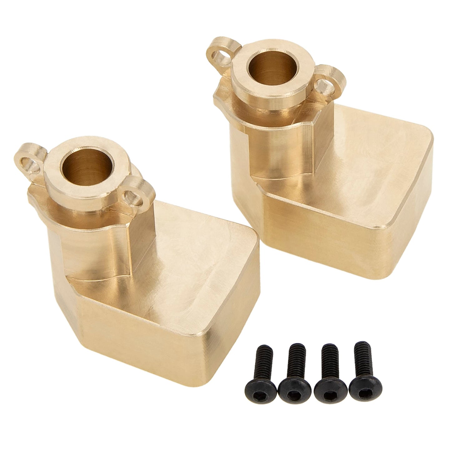 MEUS RACING UTB18 Brass Rear Outer Portal Covers Weights for Axial UTB18 Capra Trail Buggy #AXI212012 Upgrade Parts, Gold