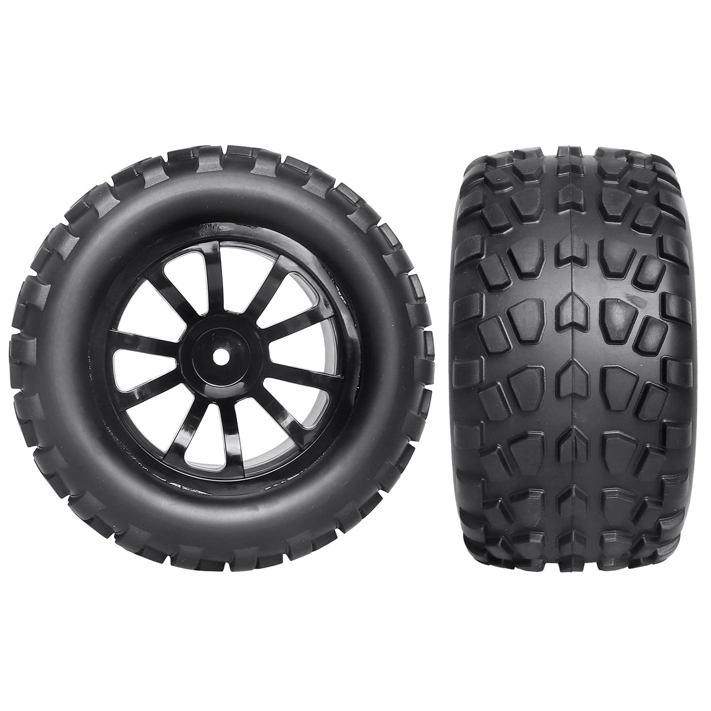 HobbyPark PreGlued Mounted 12mm Hex Hubs RC Truck Tires and Wheels 2.8 Tires with Foam Inserts for Traxxas Rustler Stampede Hoss