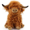 Scottish Highland Cow Plush, Cute Realistic Cow Stuffed Animals Soft Farm Plushie Toy, Highland Cow Accompany Plush Toy Birthday