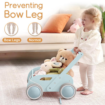 2025 Homekol Wooden Baby Walker,Baby Push Walker, Adjustable Speed Baby Walker For Boys And Girls, Baby Activity Center, Gift Fo