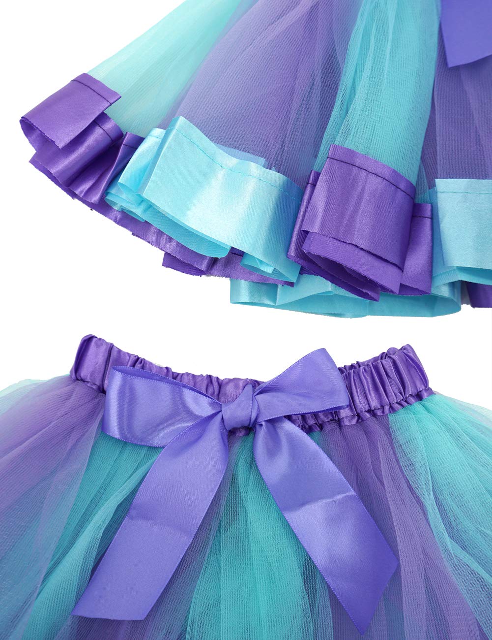 Bgfks Layeredtulle Rainbow Tutu Skirt For Newborn Baby Girls 1St Birthday Photography Outfit Sets. (Mermaid, 0-24 Months)