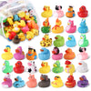 60 Pcs Cruise Rubber Ducks Assorted Rubber Duckies with Storage Bag for Ducks Ducking, Cruise Ducks Hiding , Bath Toys, Beach Po