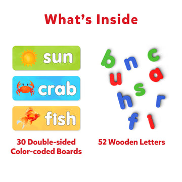 Skillmatics Preschool Learning Activity - Ready To Spell, Stage-Based Learning To Improve Vocabulary & Spelling, Educational Toy, Gifts For Boys & Girls Ages 4, 5, 6, 7