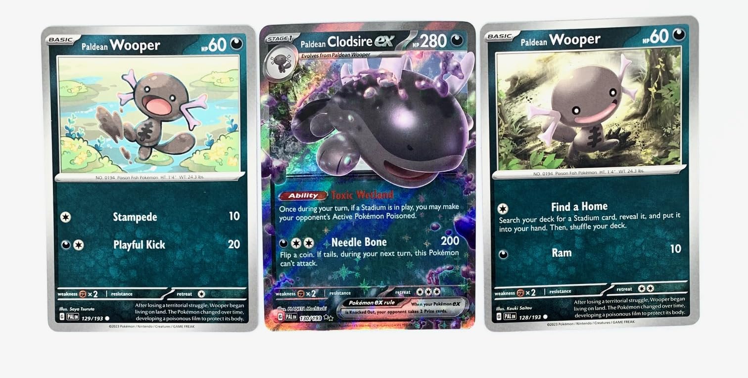 Paldean Clodsire ex - 130/193 - Paldea Evolved - Double Rare - Pokemon Toytooth Paldean Clodsire ex - 130/193 - Paldea Evolved - Double Rare - Pokemon Toytooth