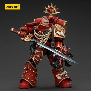 JOYTOY Warhammer 40k Blood Angels, 1/18 Blood Angels Raldoron First Captain of The Blood Angels Action Figure Collect Model