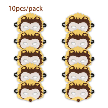 Jtnohx Felt Animal Masks, 10 Pcs Halloween Mask, Animal Costume For Birthday Party Supplies (Hedgehogs Mask)