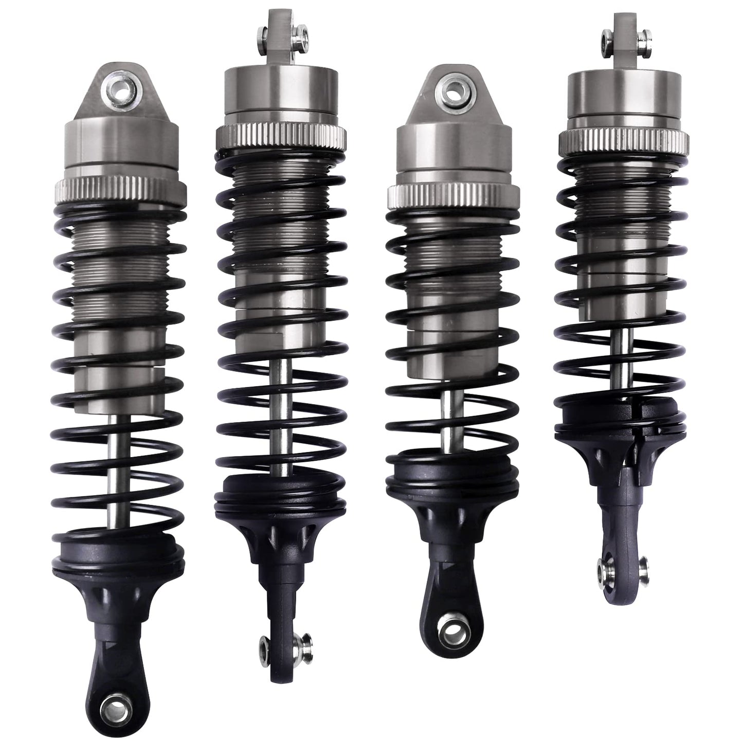 CrazyHobby RC Shocks for 1/10 4WD Traxxas Slash 4x4, Rustler 4X4 VXL, Stampede 4X4, Hoss 4X4, Replace 5862 Big Bore Shock Set, w