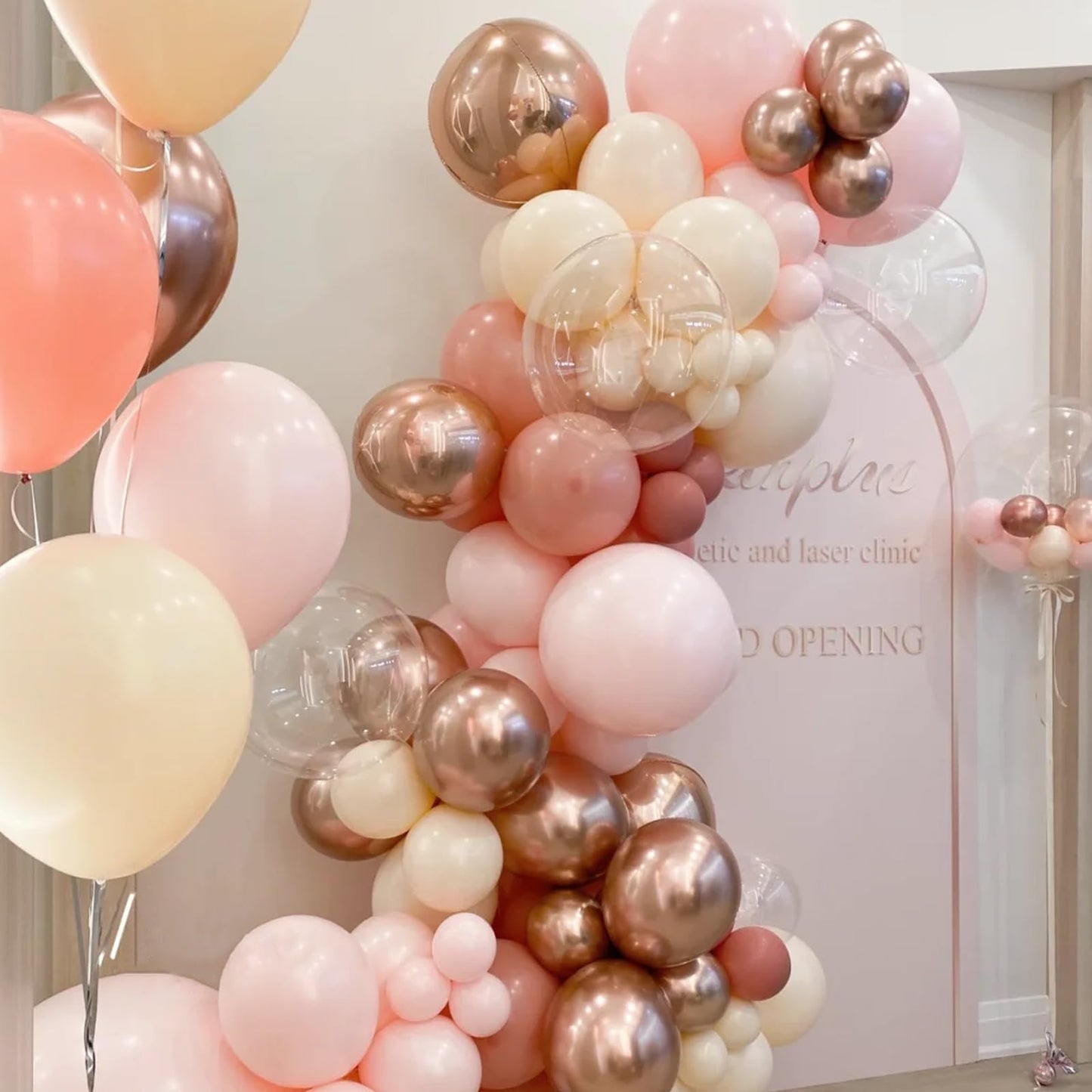Voircoloria Metallic Rose Gold Balloons, 66Pack 12Inch Chrome Rose Gold Latex Party Balloons For Birthday Baby Shower Valentine'