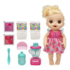 Baby Alive Magical Mixer Baby Doll Set, Strawberry Shake, Medium, Blonde Hair, Model E6943, Includes Toy Blender, For Kids 3 and Up