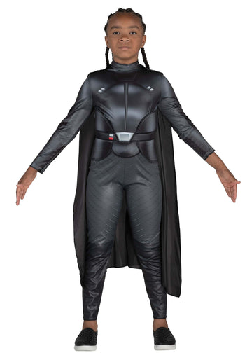 STAR WARS Reva Youth Costume - Printed Jumpsuit with Belt Buckle and Detachable Cape