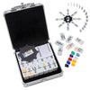 Homwom Double 12 Colored Mexican Train Dominoes Set with 91 Tiles, 9 Trains, Scoreboard & Aluminum Case - Fun Family Game