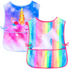 Sylfairy Art Smock For Kids Waterproof Artist Painting Sleeveless Smocks Toddler Painting Apron,Unicorn