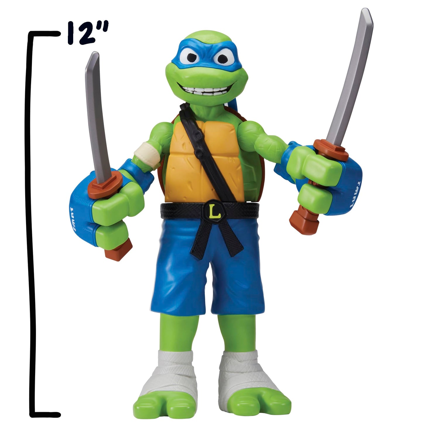 Tales Of Teenage Mutant Ninja Turtles: Giant Roll N Punch Leonardo Figure By Playmates Toys