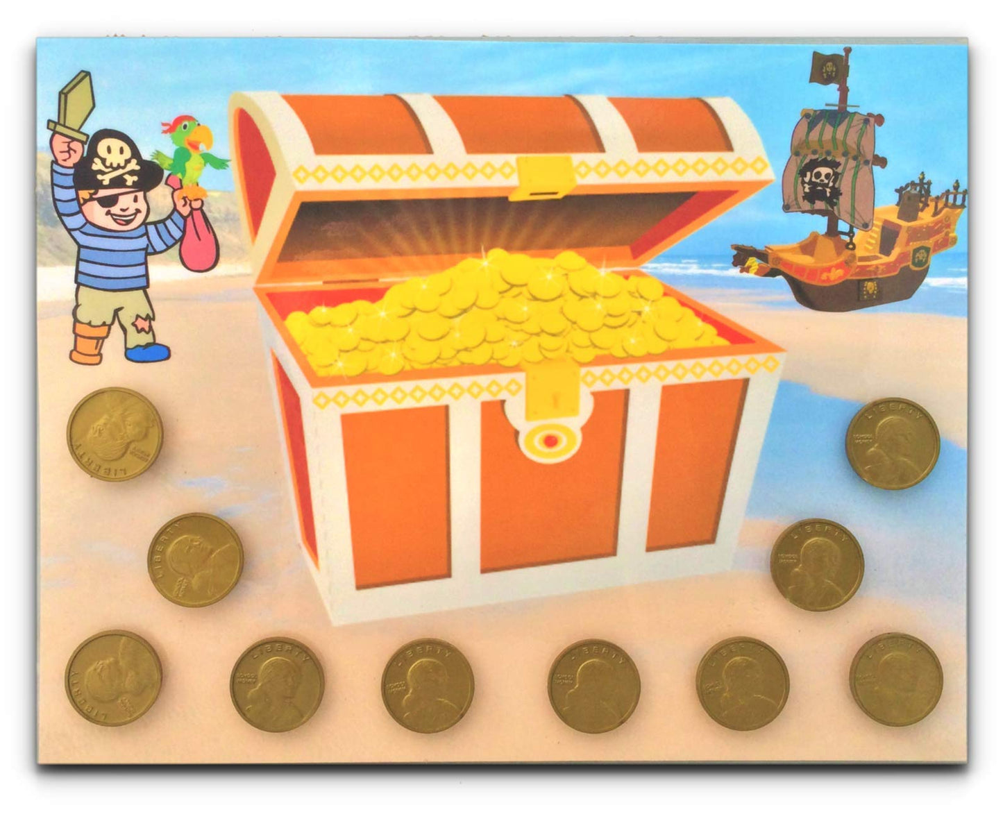 Earn Pirate Treasure With This Fun Interactive Behavior Chart. Add Or Remove Coins Via Hook And Loop