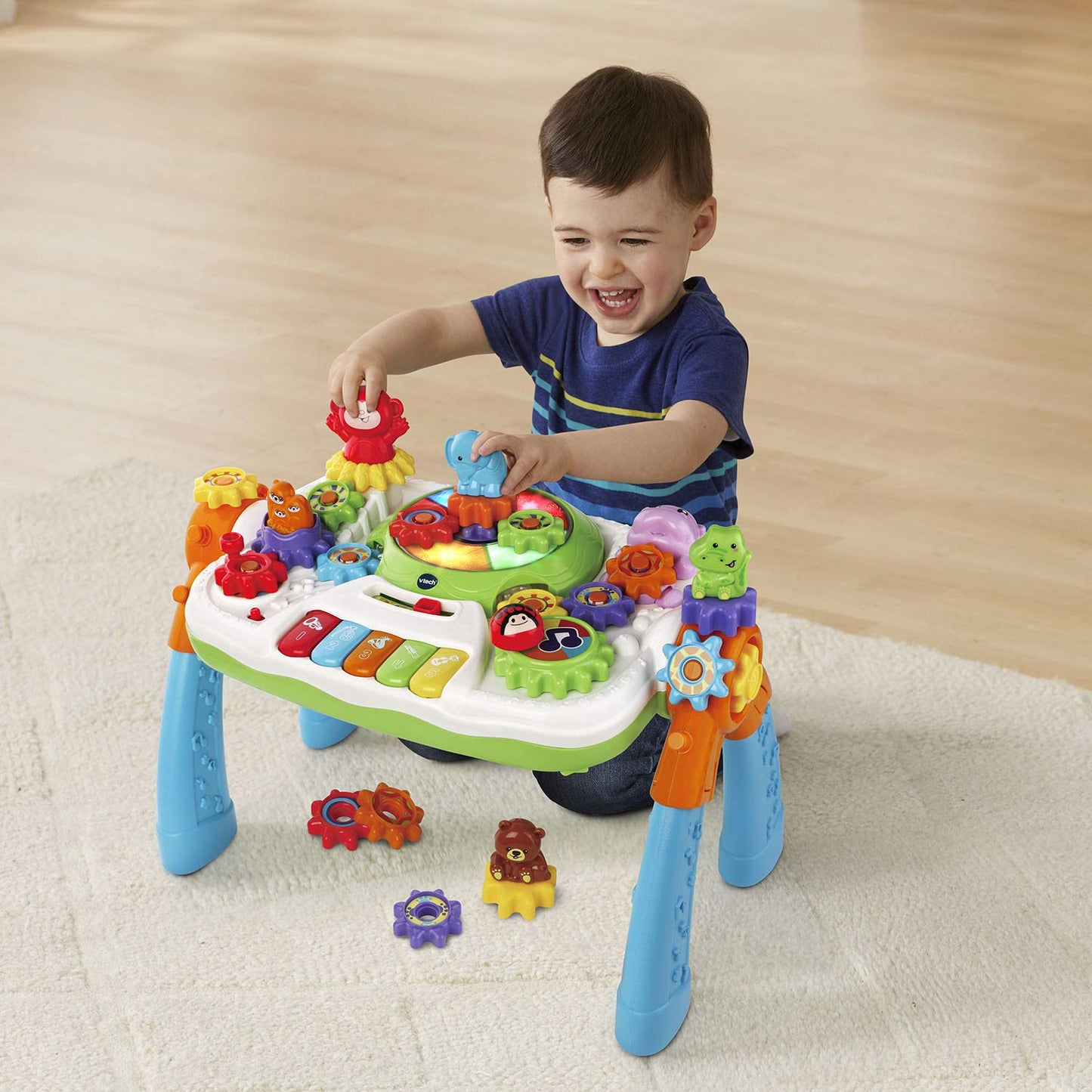 Vtech Gearzooz 2-In-1 Jungle Friends Gear Park (Frustration Free Packaging), Multicolor
